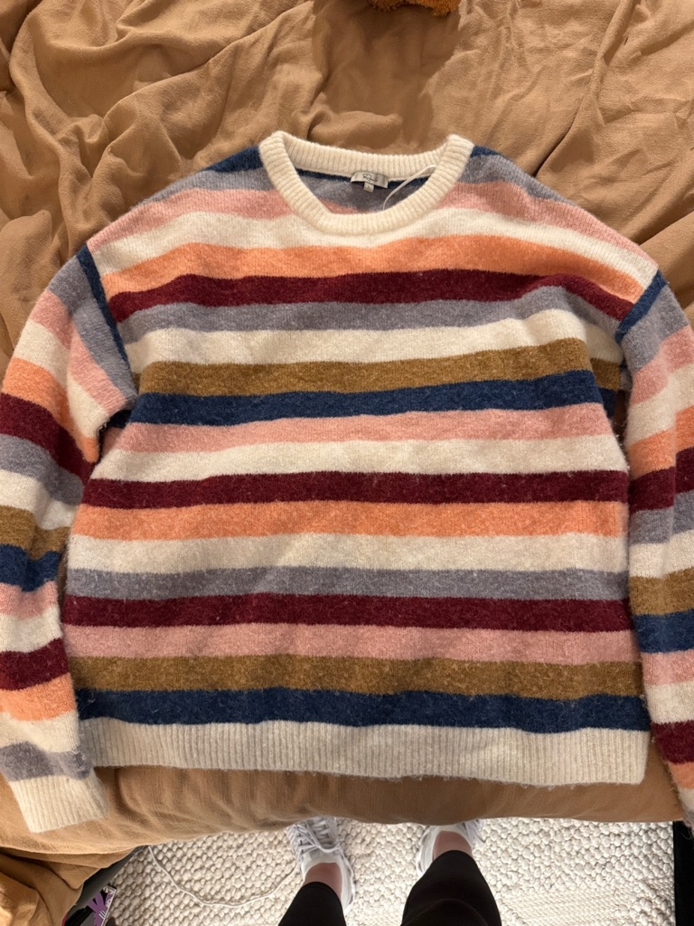 Striped Crewneck Sweater in Multicolor